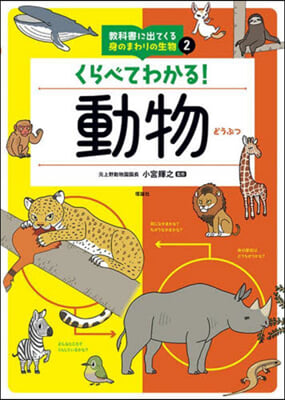 敎科書に出てくる身のまわりの生物(2)くらべてわかる!動物