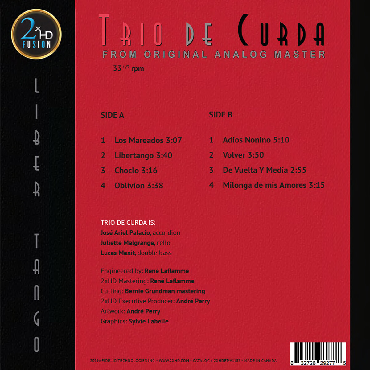 Trio De Curda (트리오 드 쿠르다) - Libertango (리베르탱고) [LP]