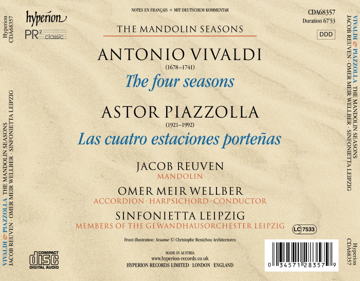 Jacob Reuven 비발디: 사계 / 피아졸라: 부에노스아이레스의 사계 (Vivaldi: The Four Seasons / Piazzolla: Las cuatro estaciones portenas) 