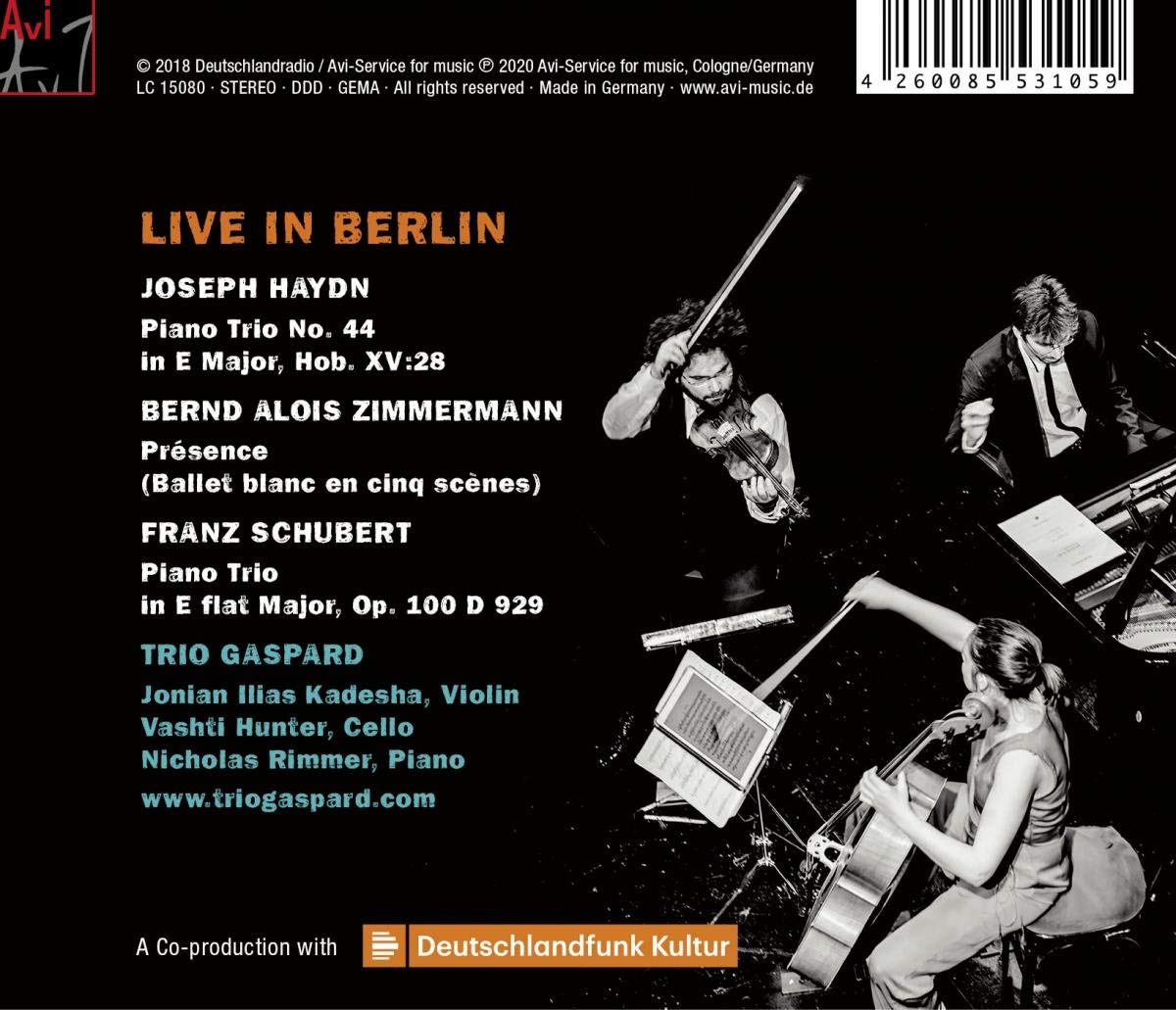 Trio Gaspard 라이브 인 베를린 - 트리오 가스파르 (Live in Berlin) 