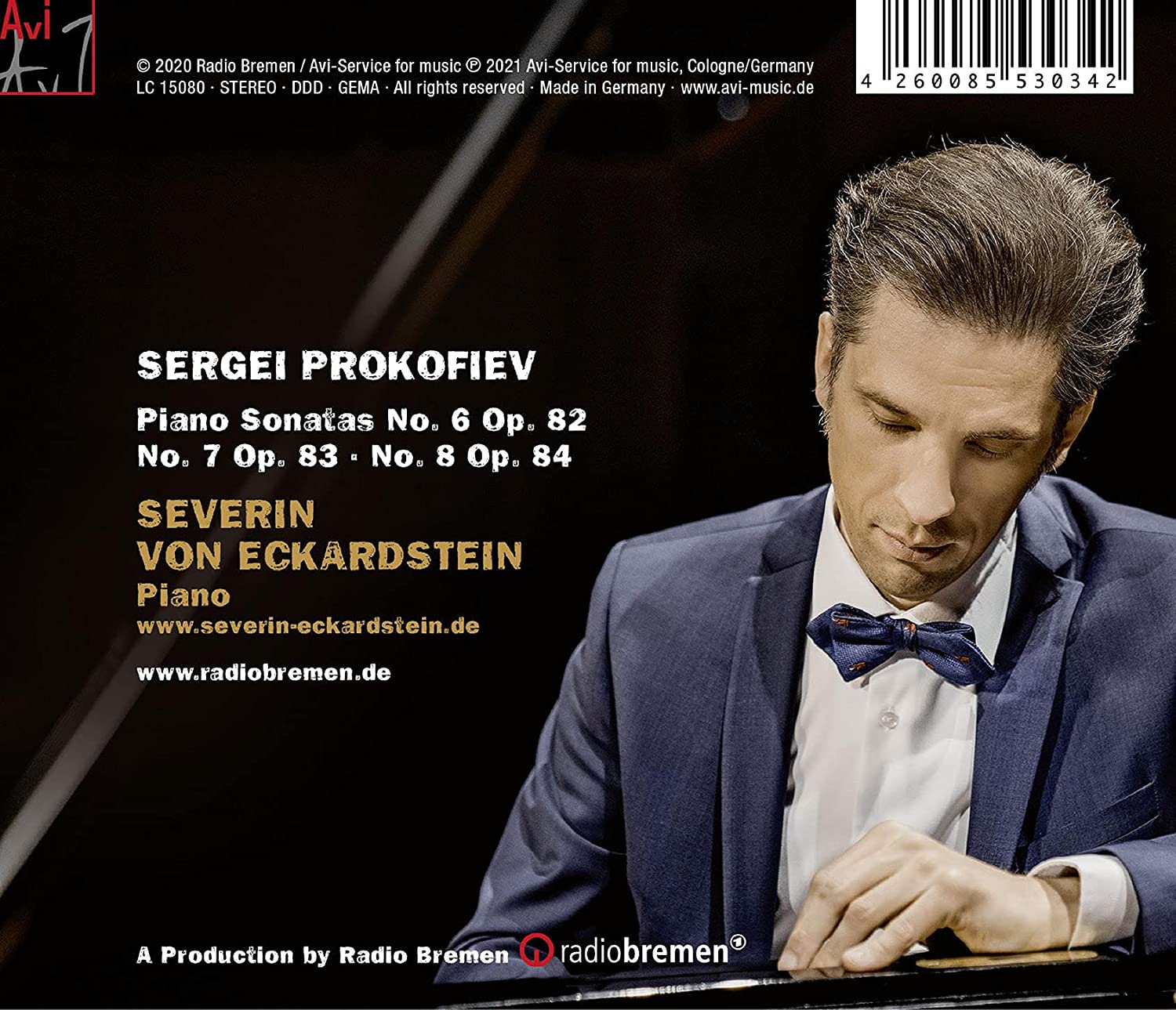 Severin von Eckardstein 프로코피예프: 피아노 소나타 6-8번 (Prokofiev: Piano Sonatas Opp. 82-84) 