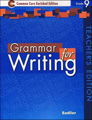 Grammar for Writing (enriched) Teacher&#39;s Guide Blue (G-9)