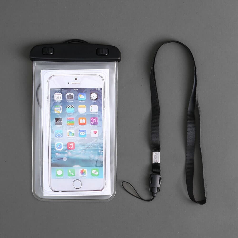 이어폰연결 스마트폰 방수팩(투명) IPX8 휴대폰방수팩