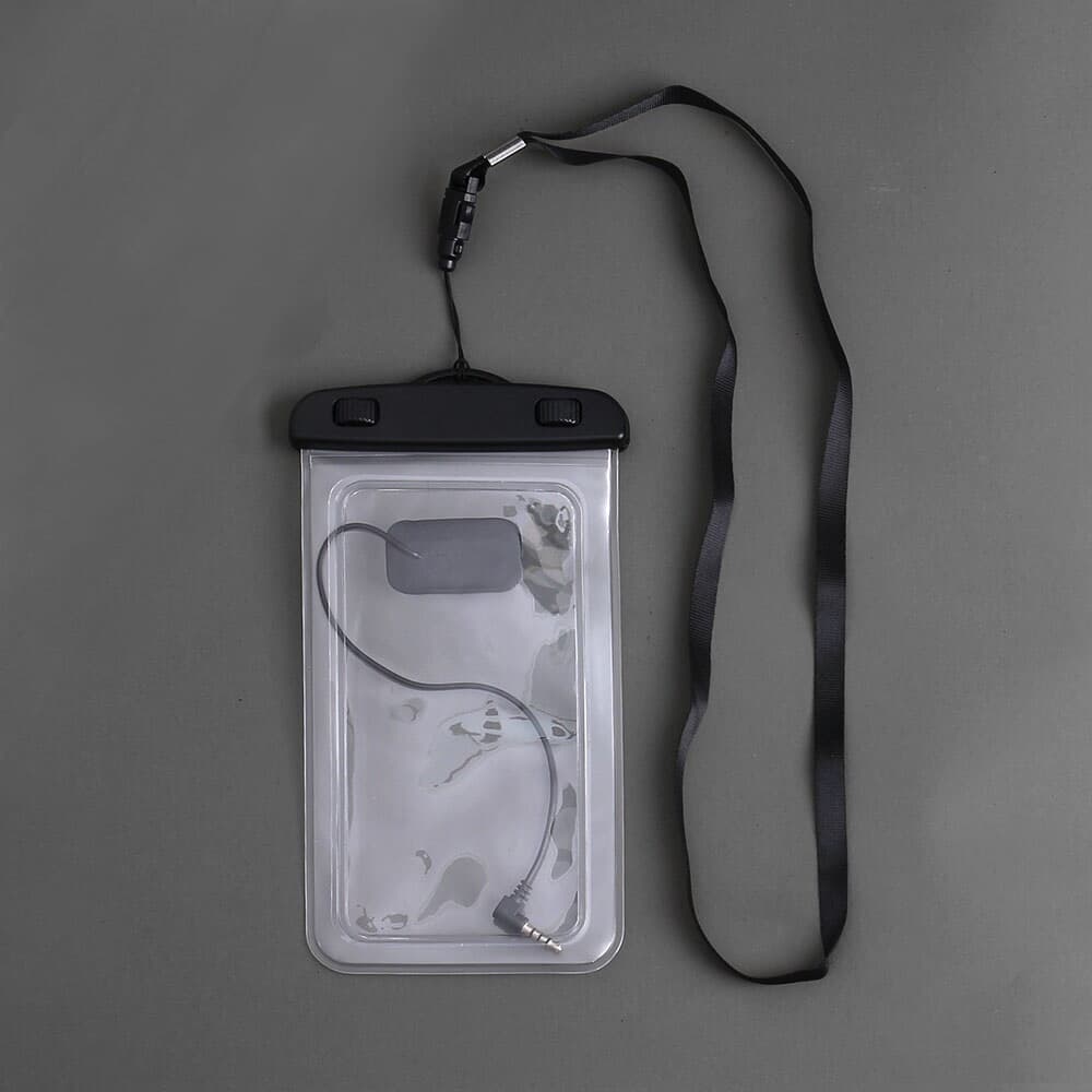 이어폰연결 스마트폰 방수팩(투명) IPX8 휴대폰방수팩