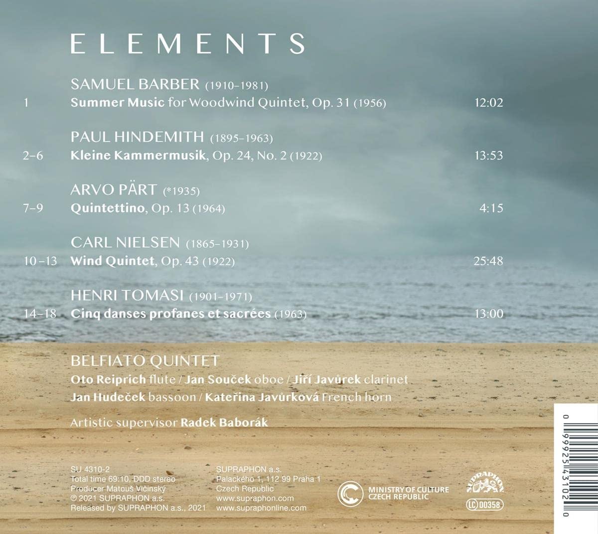 Belfiato Quintet 20세기 관악 실내악 걸작 모음집 (Elements) 