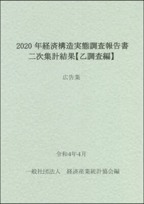 2020年經濟構造實態調査報告書 廣告業