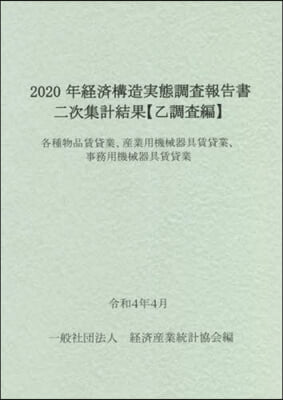 2020年經濟構造實態調査報 各種物品賃