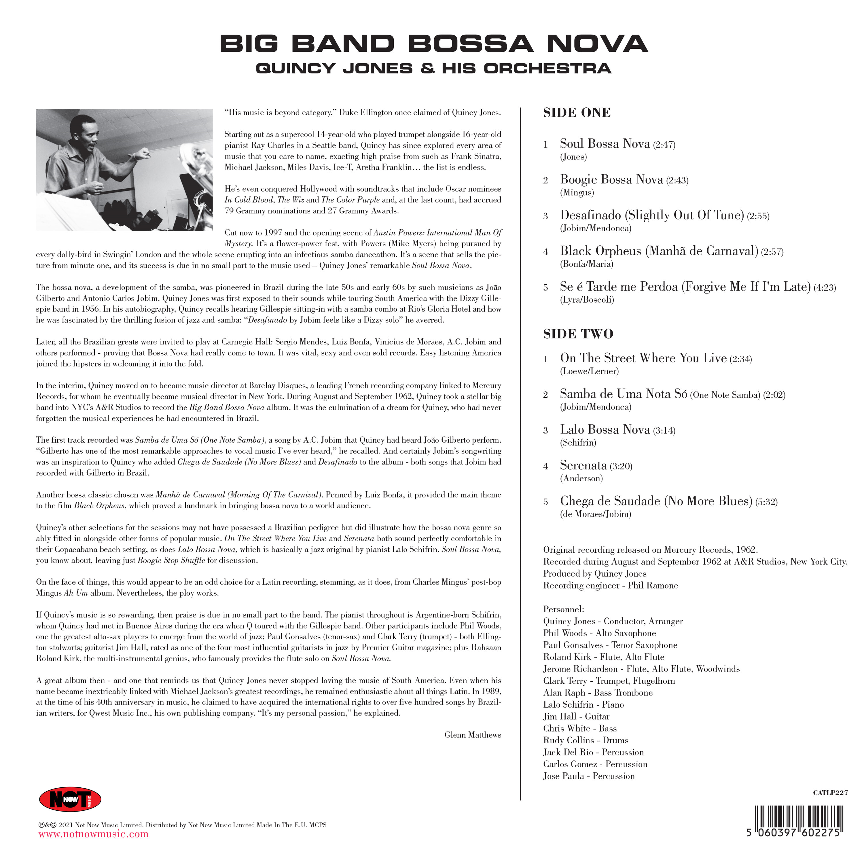 Quincy Jones (퀸시 존스) - Big Band Bossa Nova [LP]