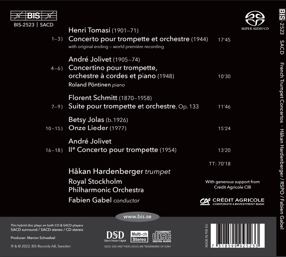 Hakan Hardenberger 프랑스 트럼펫 협주곡 (French Trumpet Concertos)