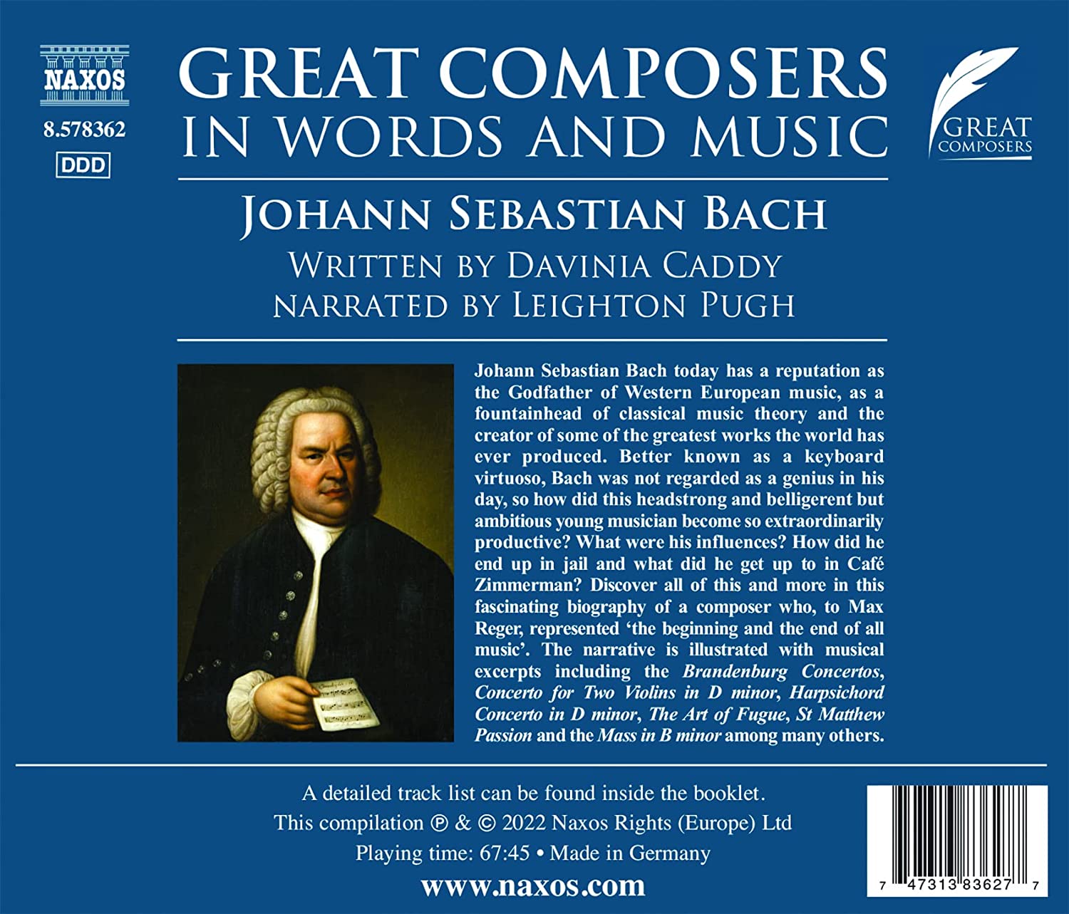 낭독과 음악으로 듣는 바흐 (Great Composers in Words and Music: Johann Sebastian Bach)