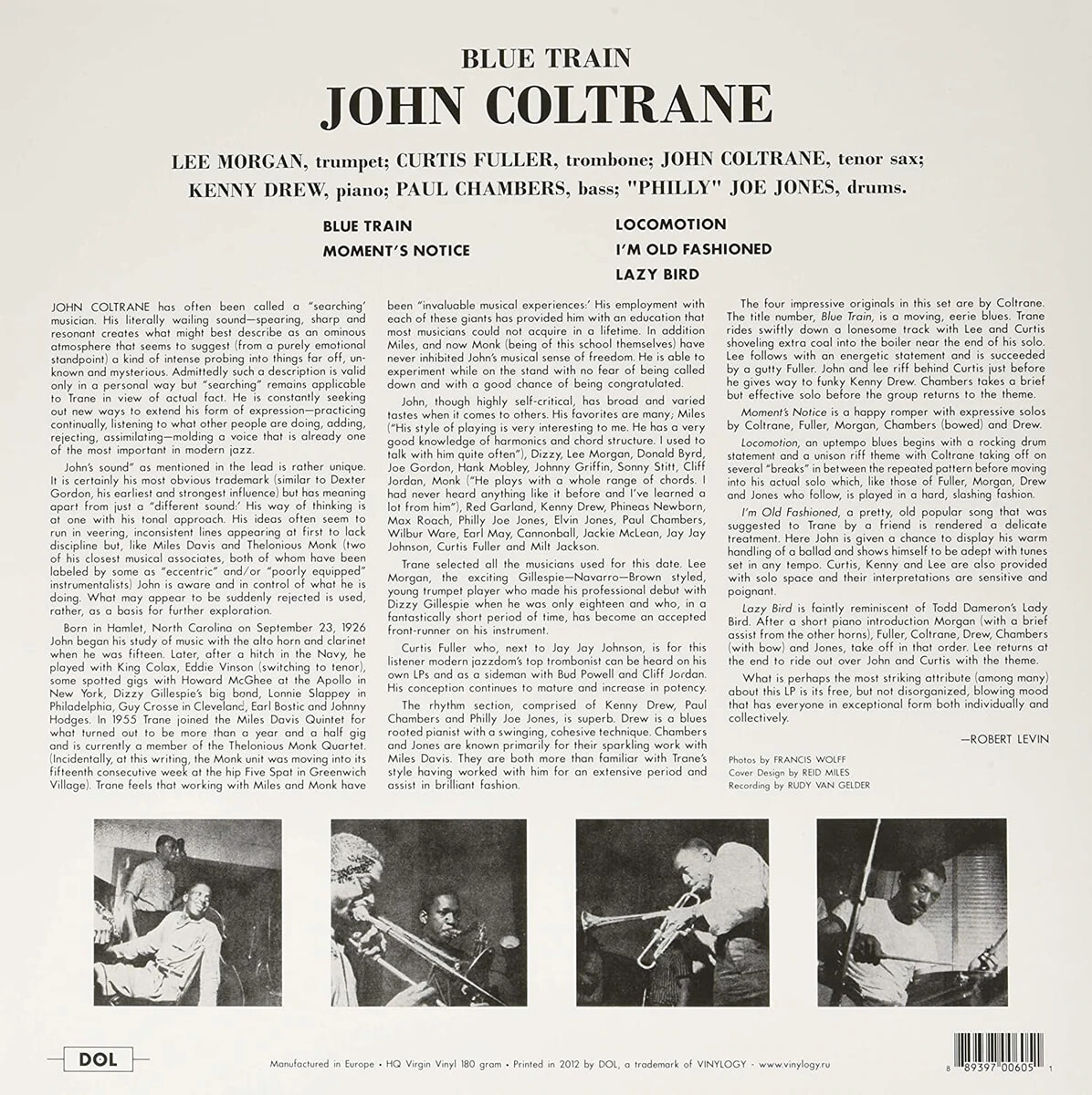 John Coltrane (존 콜트레인) - Blue Train [블루 컬러 LP]