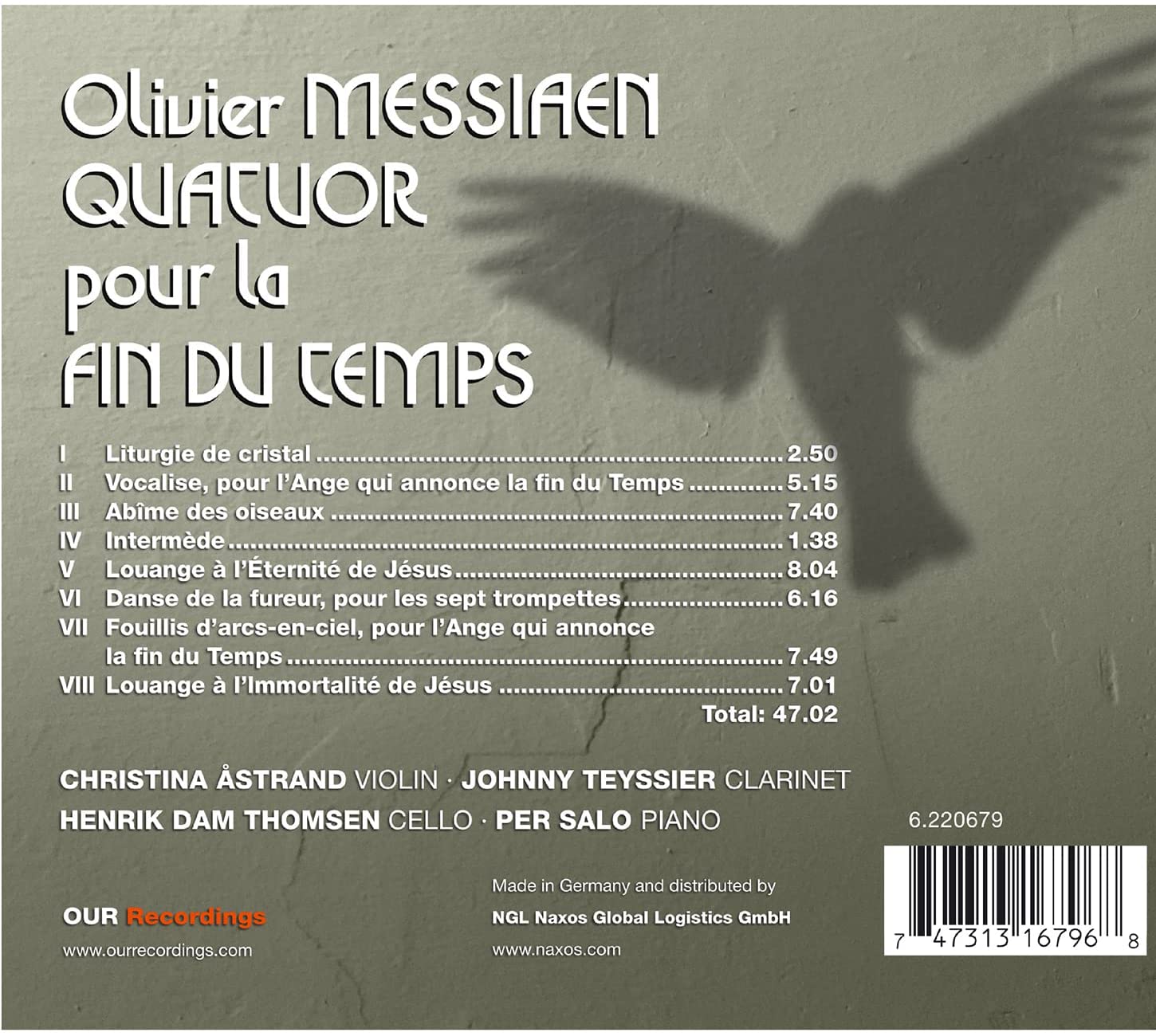 메시앙: 시간의 종말을 위한 사중주 (Oliver Messiaen: Quatuor Pour La Fin Du Temps)