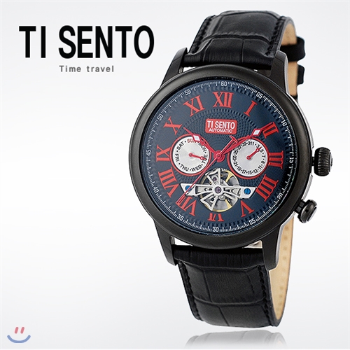 [백화점 AS가능] 티센토 TI SENTO 가죽 시계 TS50041BKB_MULTI