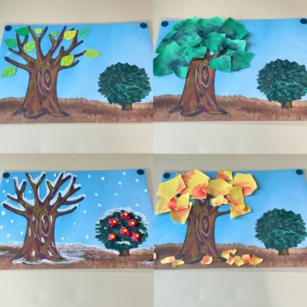 [나무는 변신쟁이] 4계절 나무 독후활동 어린이 유아 초등 미술 만들기키트