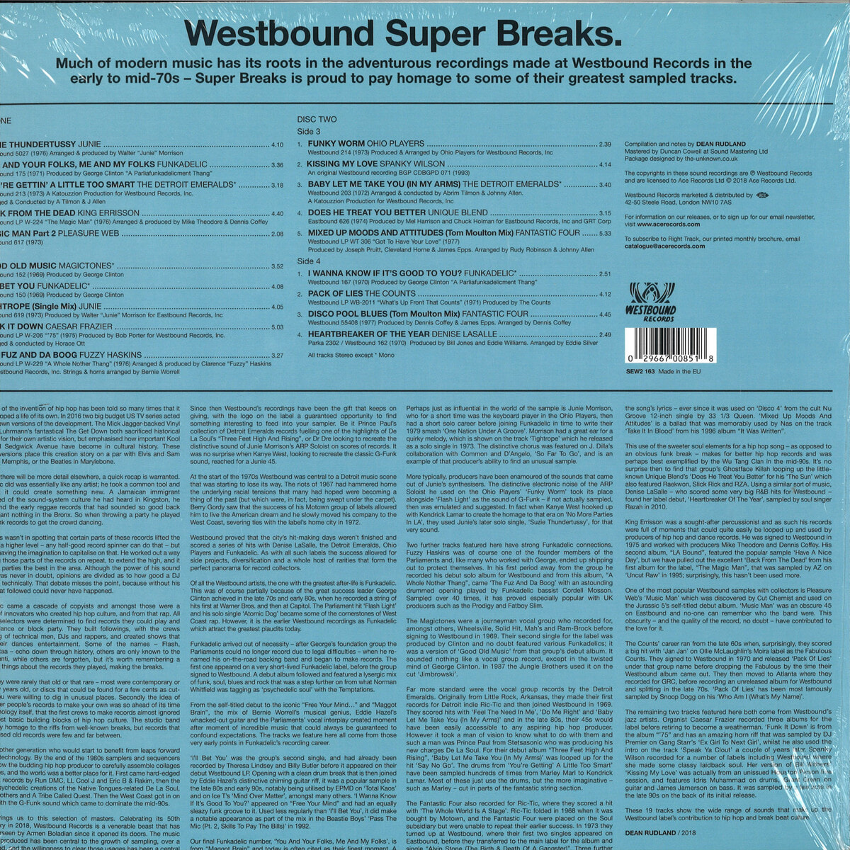 Westbound Super Breaks. Essential Funk, Soul And Jazz Sample [2LP]