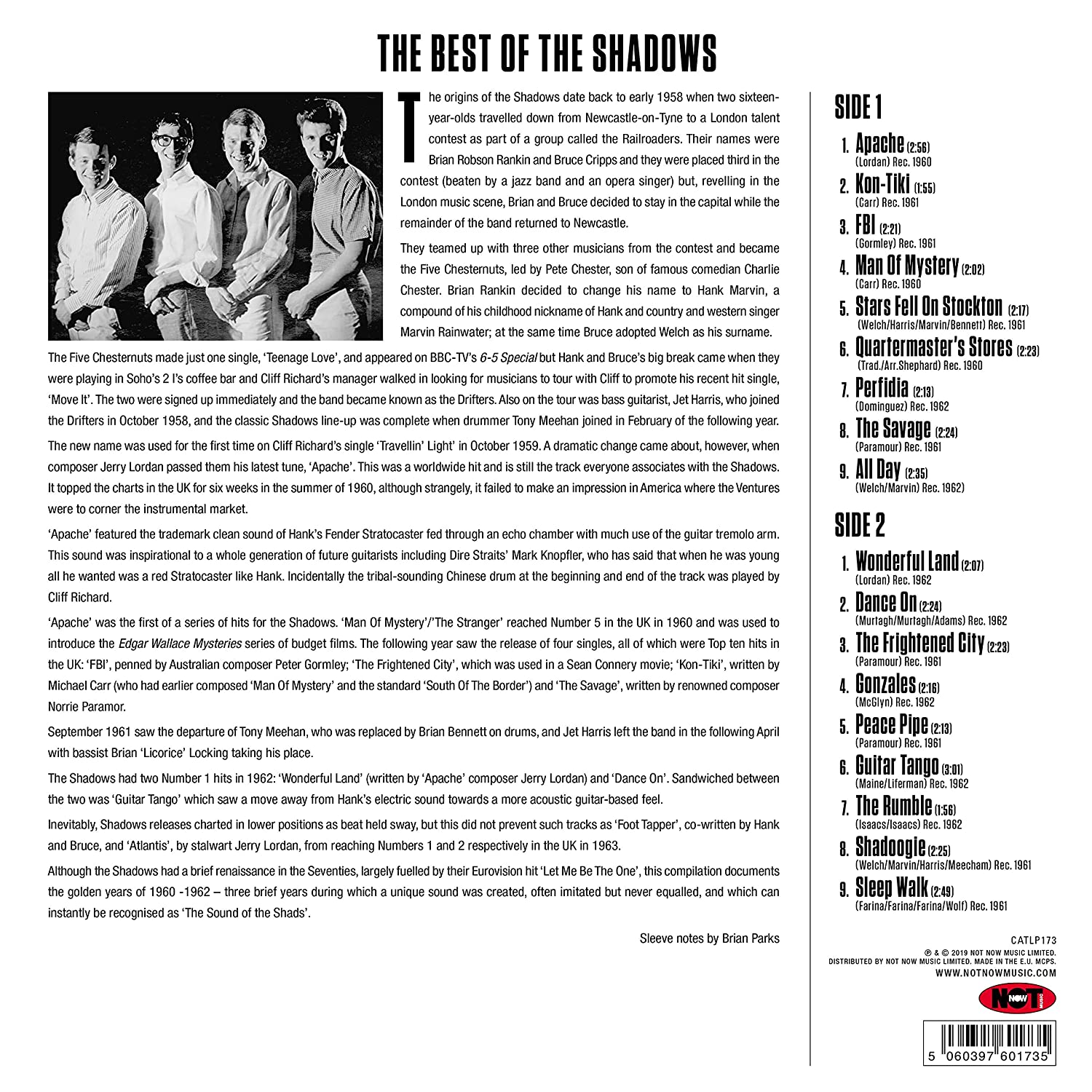 The Shadows (더 쉐도우즈) - The Best Of The Shadows [LP]