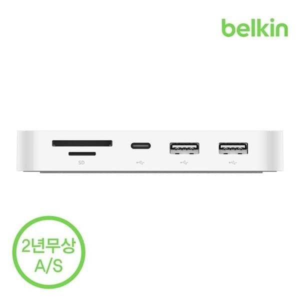 벨킨 6in1 USB C타입 멀티 허브 아이맥 탈부착 마운트 포함 INC011bt