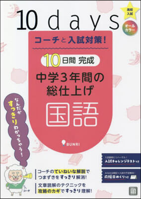 10日間完成 中學3年間の總仕上げ 國語