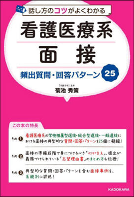 看護醫療系面接 頻出質問.回答パタ-ン25