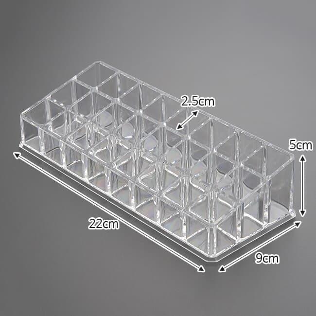 24칸 투명 립스틱정리함/화장대정리 매니큐어정리대