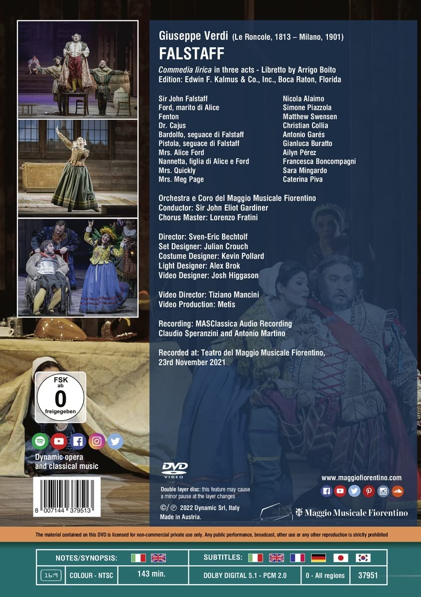 John Eliot Gardiner 베르디: 오페라 '팔스타프' (Verdi: Falstaff)