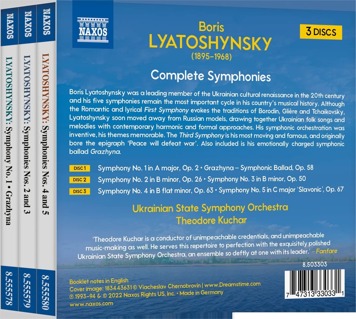 Theodore Kuchar 보리스 리야토신스키: 교향곡 전집 (Boris Lyatoshynsky: Complete Symphonies)