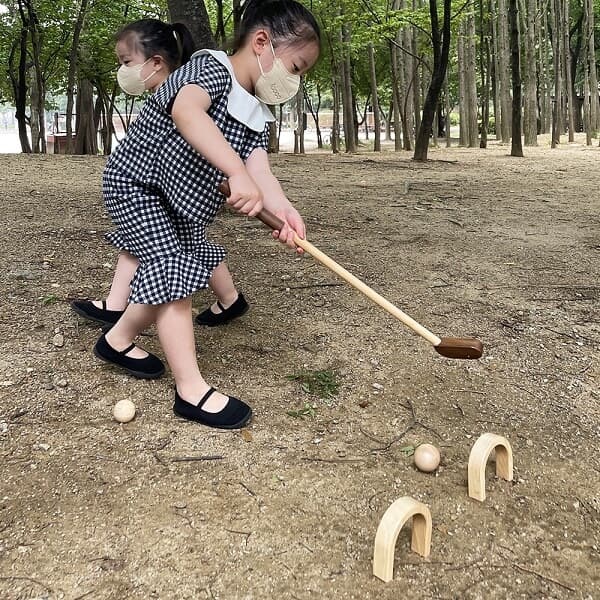 톡스 원목 나무 유아 아기 키즈 아동 어린이 골프 골프채 장난감 완구 놀이