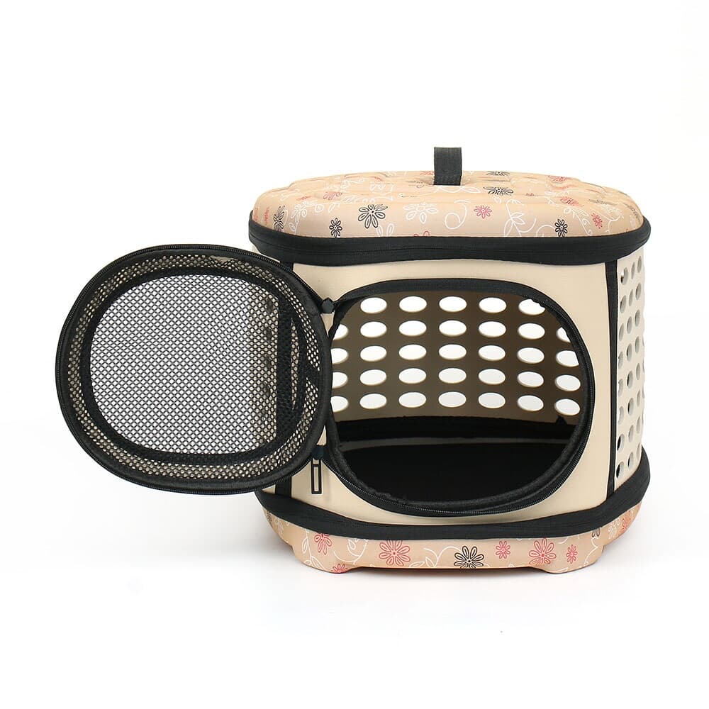 펫홈 대형 애견가방(베이지) 반려동물이동장