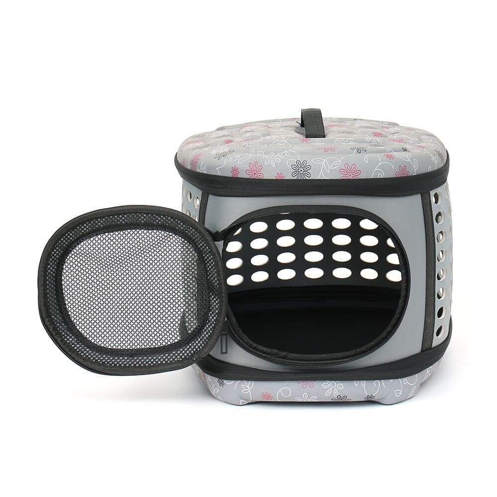 펫홈 대형 애견가방(그레이) 고양이 강아지이동가방