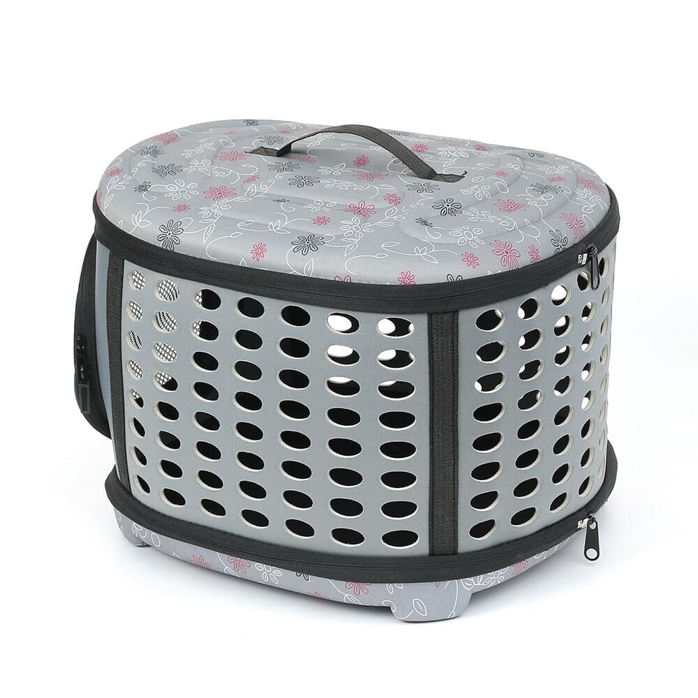 펫홈 대형 애견가방(그레이) 고양이 강아지이동가방