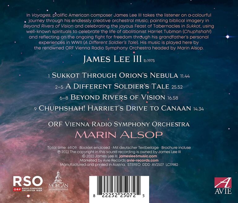 Marin Alsop  제임스 리 3세: 관현악 작품집 (Voyages - Orchestral Music by James Lee Ⅲ)