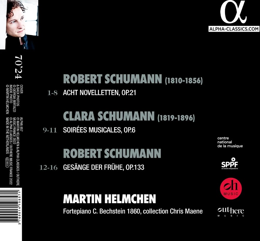 Martin Helmchen 슈만: 노벨레텐, 새벽의 노래 - 마르틴 헬름헨 (Schumann: Novelletten & Gesange der Fruhe)