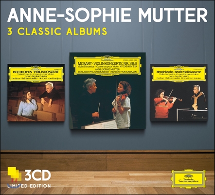 Anne-Sophie Mutter 안네 소피 무터가 연주하는 모차르트 / 베토벤 / 멘델스존 (Mozart / Beethoven / Mendelssohn - Three Classic Albums) 