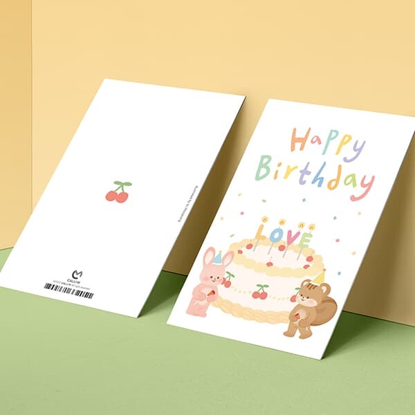 [캘리그라피카드] JW2210-Happy Birthday 생일카드