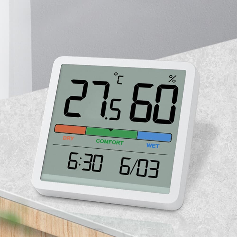 라이프홈 디지털 온습도계 실내온도계 탁상용시계