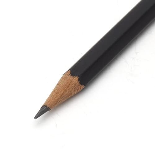 12p 블랙파버 HB 지우개 연필/팬시점판매용