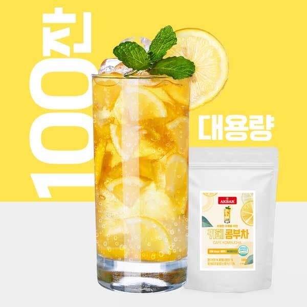 아크바 카페콤부차 레몬 500g/ 새콤달콤 발효음료/ 100잔분량