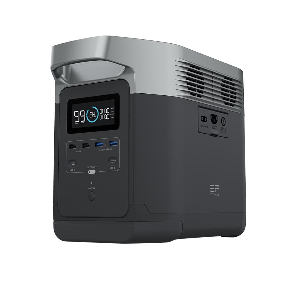 에코플로우 델타1300 + 400W 태양광패널 1개 세트 캠핑용 파워뱅크 (1260Wh 1800W 220V)