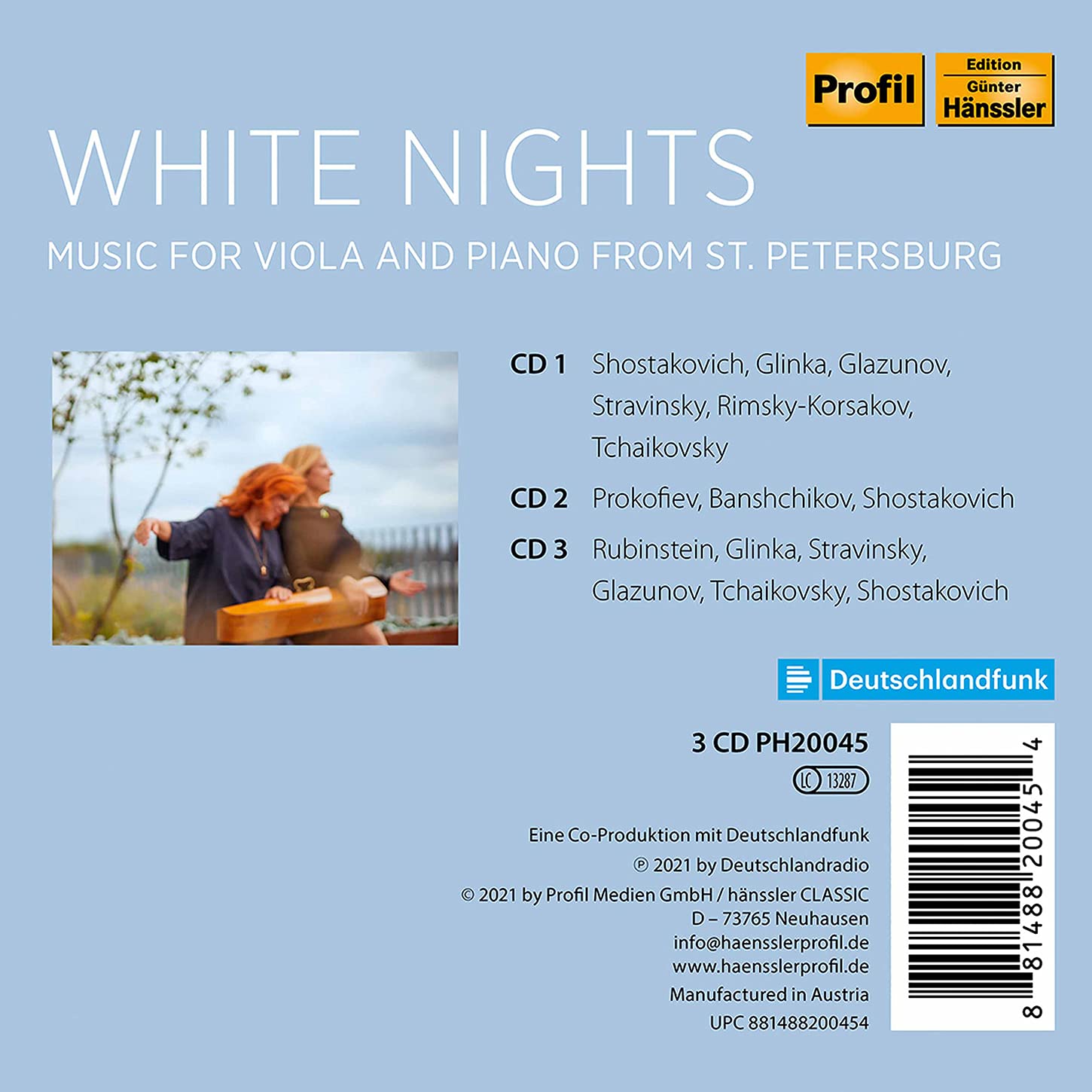 Tatjana Masurenko 러시아 작곡가들의 비올라 음악 (White Nights - Viola Music from Saint Petersburg)