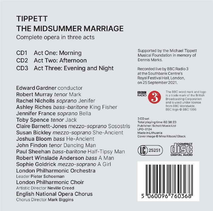 Edward Gardner 마이클 티벳: 오페라 '한여름의 결혼' (Tippett: The Midsummer Marriage)