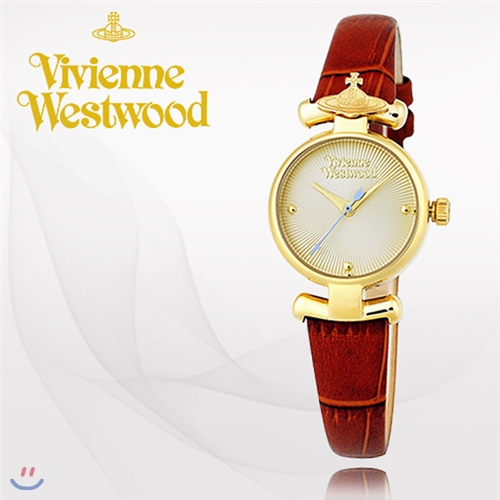 [백화점 AS가능]비비안웨스트우드(VivienneWestwood) 여성가죽시계(VV090GDBR/본사정품)