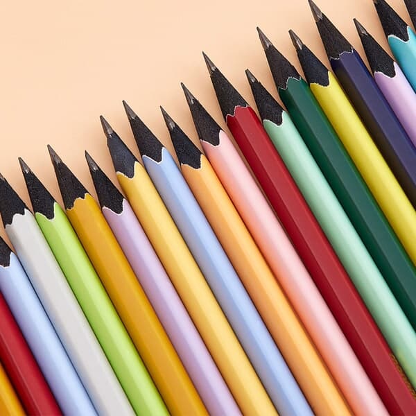 모나미 바우하우스 연필 세트 - 클래식 삼각 지우개 연필 (HB/B/2B)