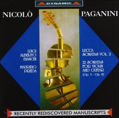 Luigi Alberto Bianchi / Maurizio Preda 파가니니: 바이올린과 기타를 위한 루카 소나타 2집 (Paganini: Lucca Sonatas for Violin & Guitar Op.3 & 8)