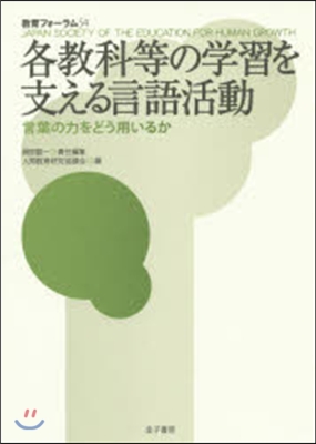 各敎科等の學習を支える言語活動 言葉の力