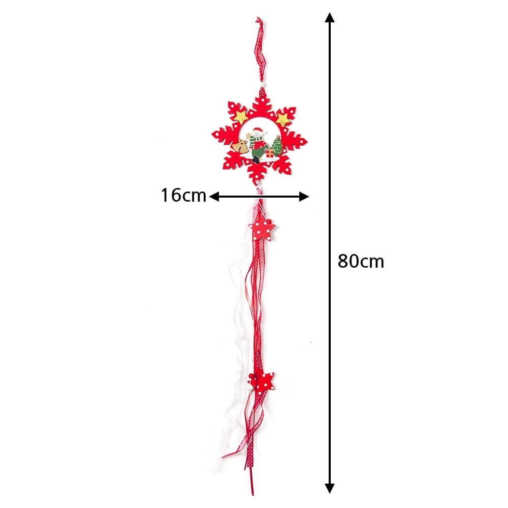 빨강 눈꽃 나무 장식/크리스마스소품 오너먼트 벽장식