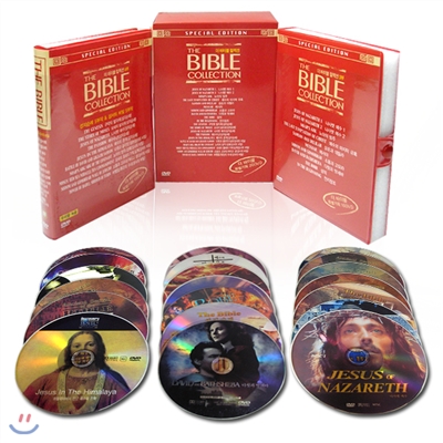 더 바이블 정품 3부,4부 DVD 컬렉션 THE BIBLE 20Disc 세트/영어더빙+영어,한글,무자막지원/성경, 성서영화 시리즈