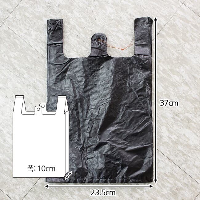 200p 비닐봉투(검정-2호)/행사납품용 문구점판