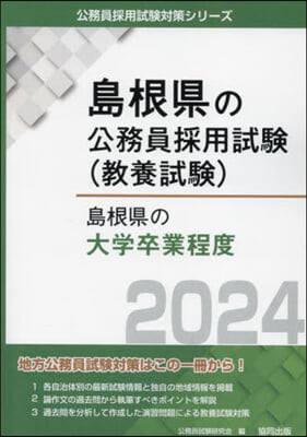 ’24 島根縣の大學卒業程度