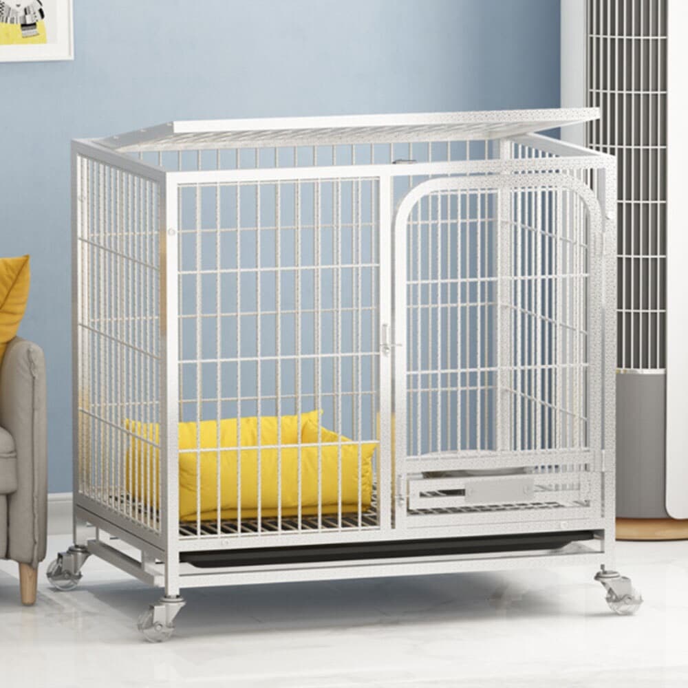 반려동물 철재 케이지(61cm)(화이트)