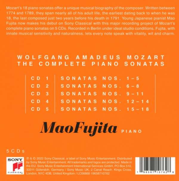 Mao Fujita 모차르트: 피아노 소나타 전곡집 - 후지타 마오 (Mozart: The Complete Piano Sonatas)